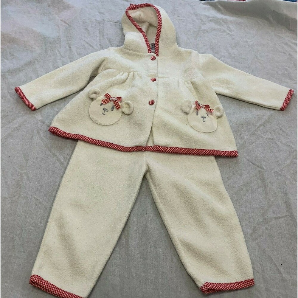 COWBOYS ANGELS GIRLS FLEECE 2 PIECE SUIT HOODIE AND PANTS SIZE 24 MONTS